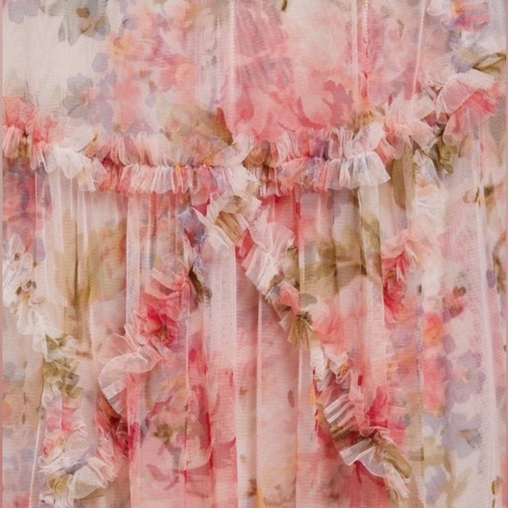 Summer Song Diamond Ruffle Gown Needle & Thread - Picture 5 of 9